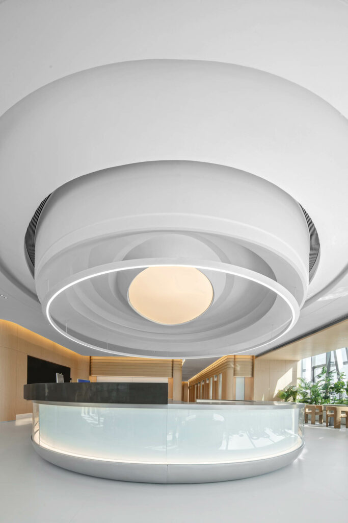 Modern eye-hospital lobby in China